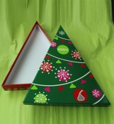 三角形聖誕糖果紙板箱