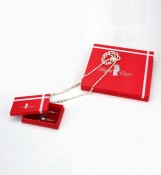 Red Jewelry Boxes for Necklace Packing